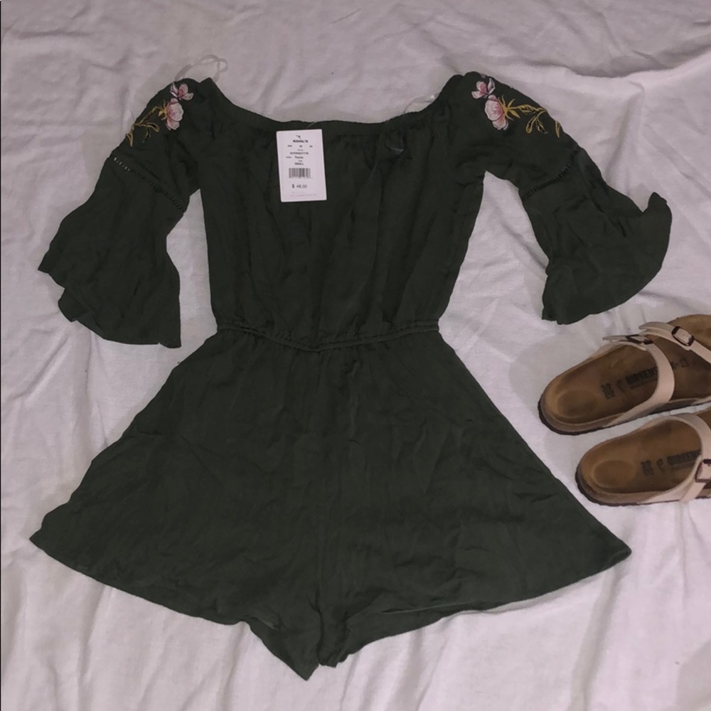 Dark green Romper